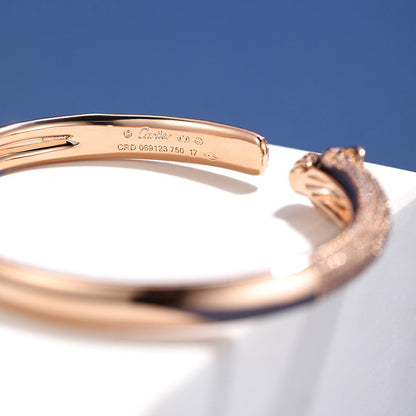 [OAKJURI Jewelry] PANTHERE FULL DIAMOND OPEN BRACELET