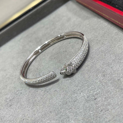 [OAKJURI Jewelry] PANTHERE FULL DIAMOND OPEN BRACELET