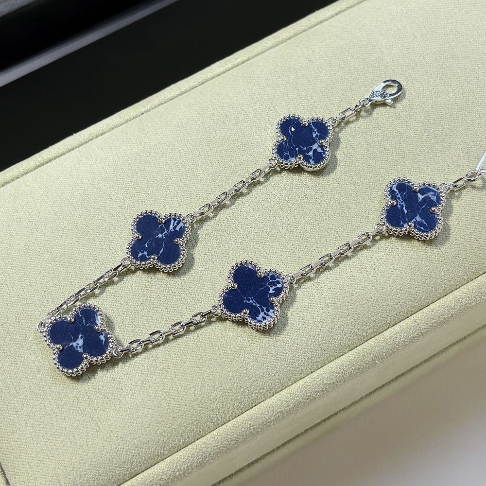 [OAKJURI Jewelry]CLOVER 5 MOTIF PIETERSITE BRACELET COLLECTION