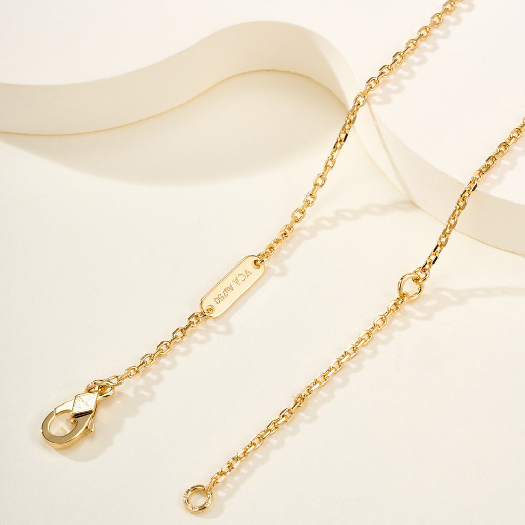 [OAKJURI Jewelry]FLOWERLACE NECKLACE 5 DIAMONDS