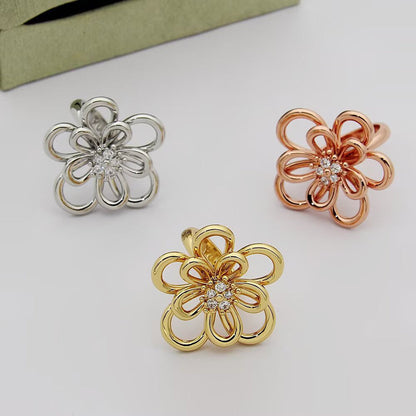 [OAKJURI Jewelry] FLOWERLACE RING 5 DIAMONDS