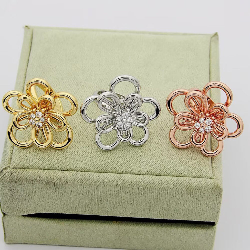 [OAKJURI Jewelry] FLOWERLACE RING 5 DIAMONDS