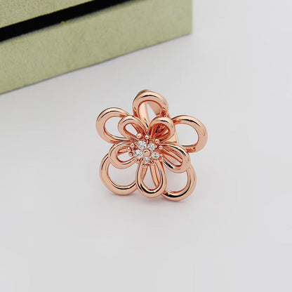 [OAKJURI Jewelry] FLOWERLACE RING 5 DIAMONDS