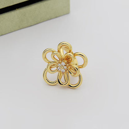 [OAKJURI Jewelry] FLOWERLACE RING 5 DIAMONDS