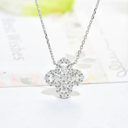 [OAKJURI Jewelry]LOOP NECKLACE FULL MOTIF DIAMOND 16MM MULTIPLE COLORS
