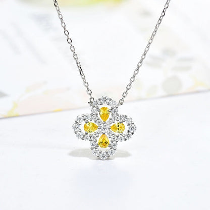 [OAKJURI Jewelry]LOOP NECKLACE FULL MOTIF DIAMOND 16MM MULTIPLE COLORS