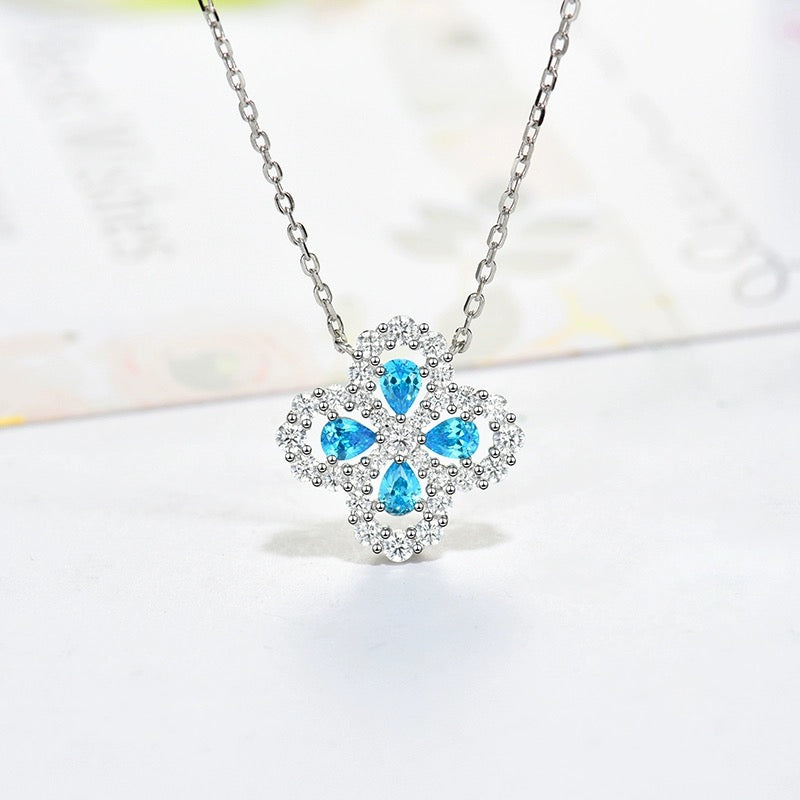 [OAKJURI Jewelry]LOOP NECKLACE FULL MOTIF DIAMOND 16MM MULTIPLE COLORS