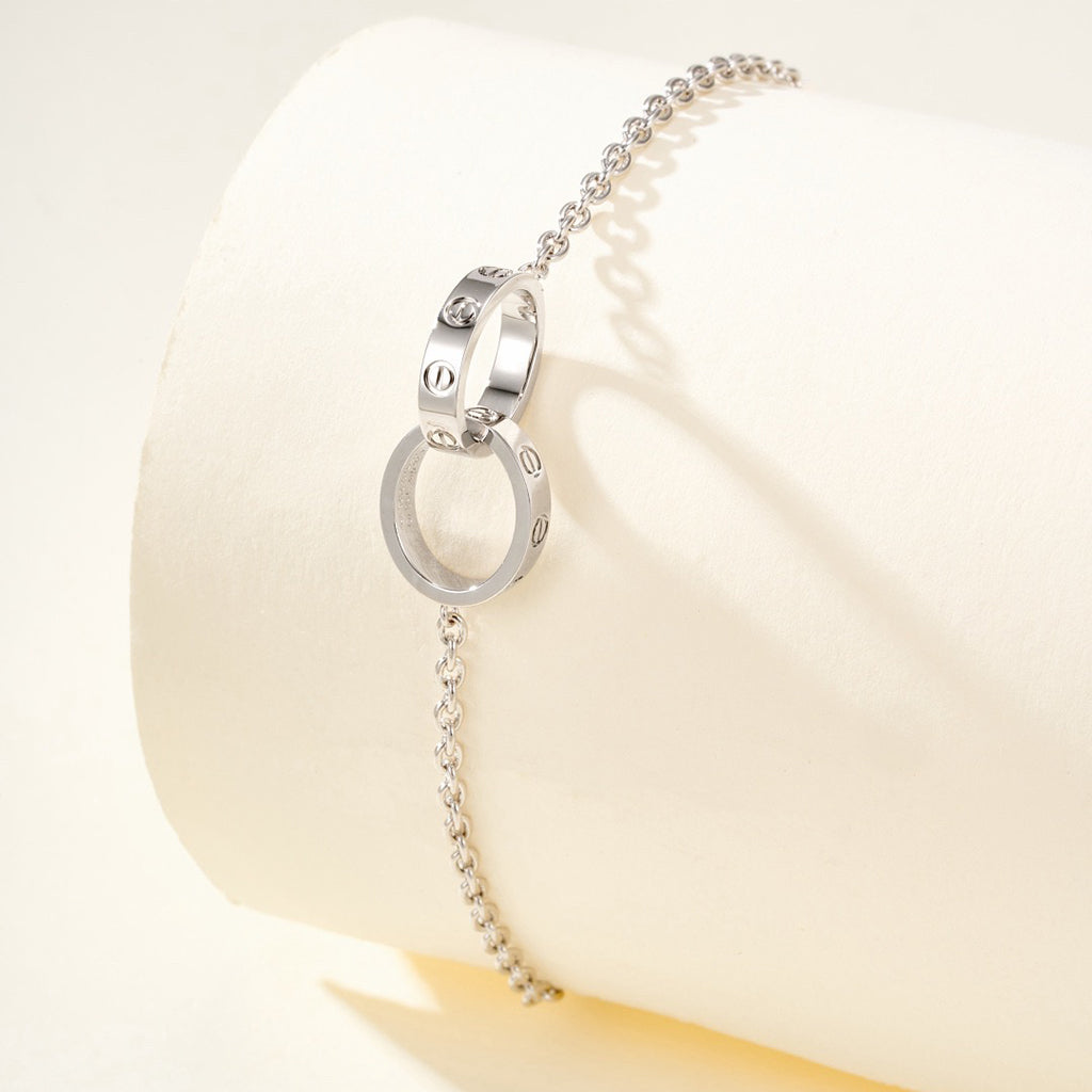 [OAKJURI Jewelry] LOVE BRACELET DOUBLE RING