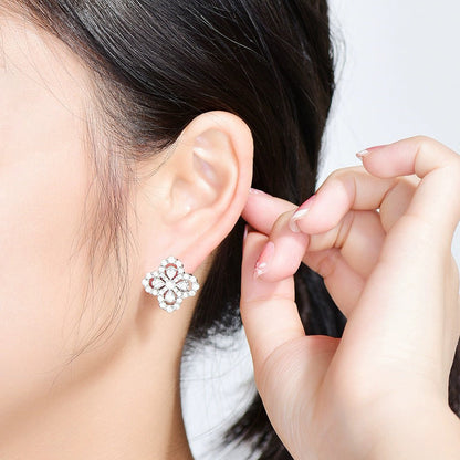 [OAKJURI Jewelry]LOOP EARRINGS FULL MOTIF DIAMOND 16MM