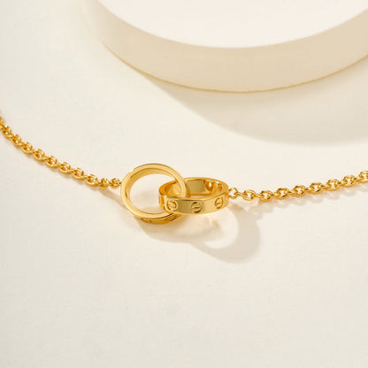 [OAKJURI Jewelry] LOVE BRACELET DOUBLE RING