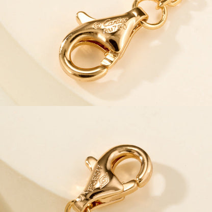[OAKJURI Jewelry] LOVE DOUBLE RING FULL DIAMOND BRACELET