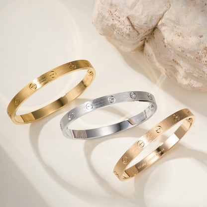 [OAKJURI Jewelry] LOVE BRACELET 6.1MM BRUSHED