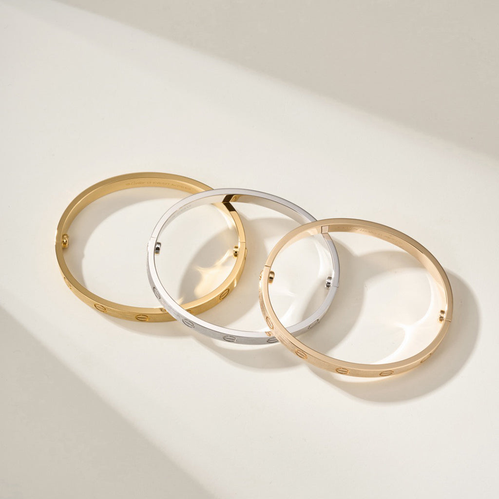 [OAKJURI Jewelry] LOVE BRACELET 6.1MM BRUSHED