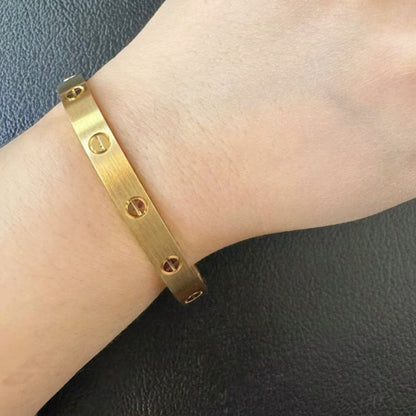 [OAKJURI Jewelry] LOVE BRACELET 6.1MM BRUSHED