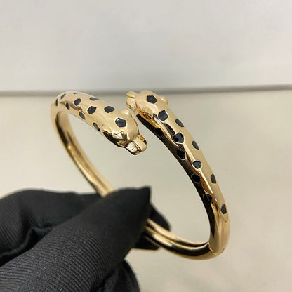[OAKJURI Jewelry] PANTHERE DOUBLE HEADED OPEN BRACELET