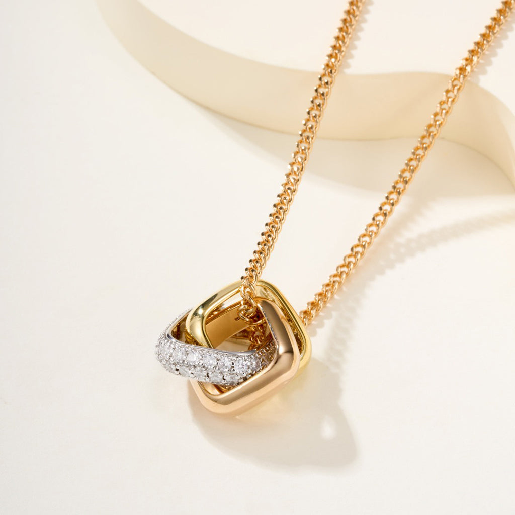 [OAKJURI Jewelry] TRINITY CUSHION NECKLACE COLLECTION