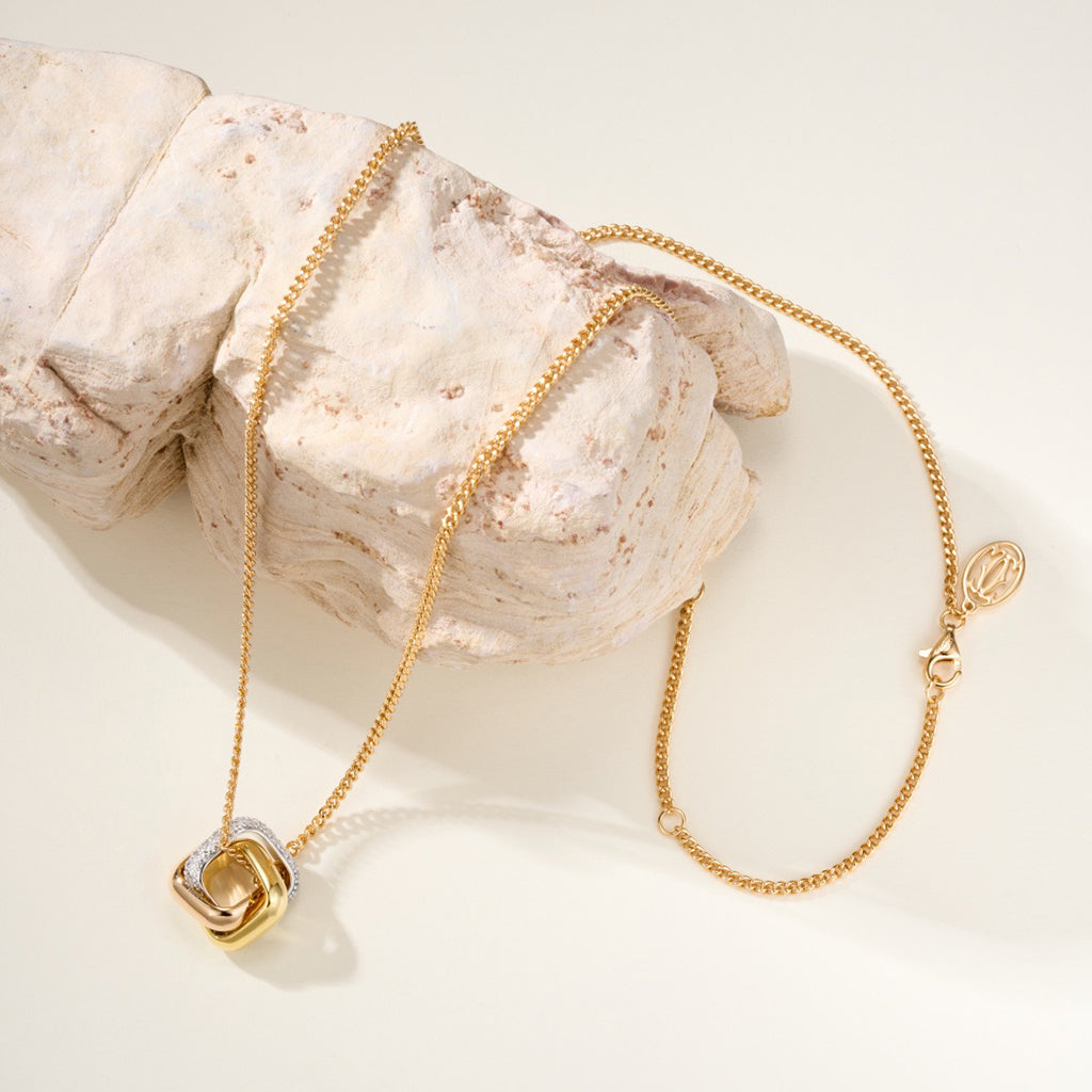 [OAKJURI Jewelry] TRINITY CUSHION NECKLACE COLLECTION