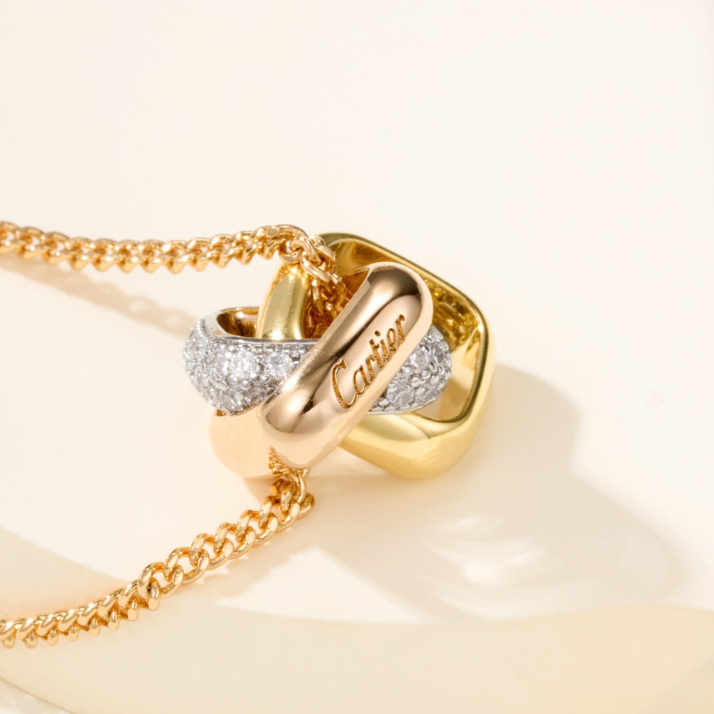 [OAKJURI Jewelry] TRINITY CUSHION NECKLACE COLLECTION