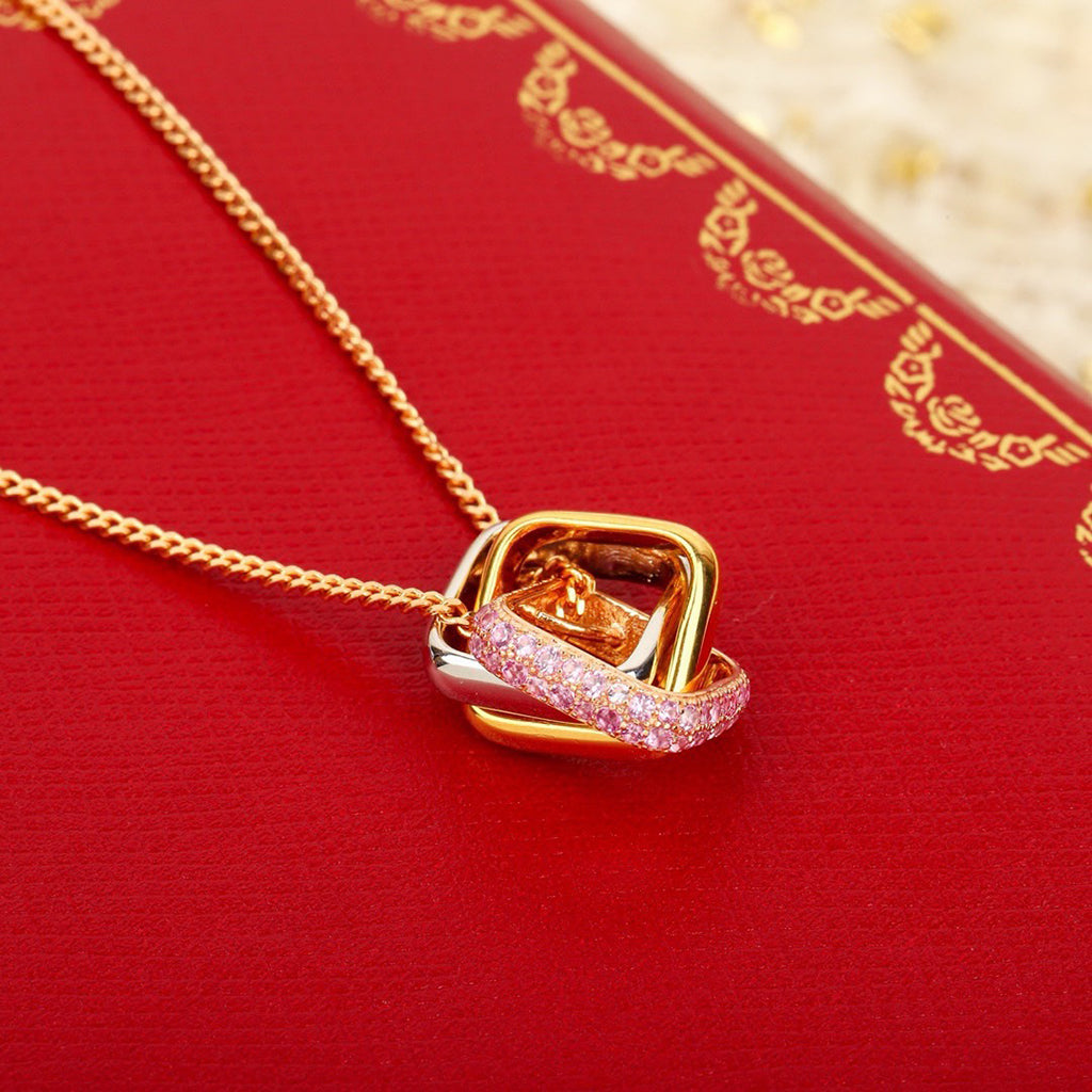 [OAKJURI Jewelry] TRINITY CUSHION NECKLACE COLLECTION