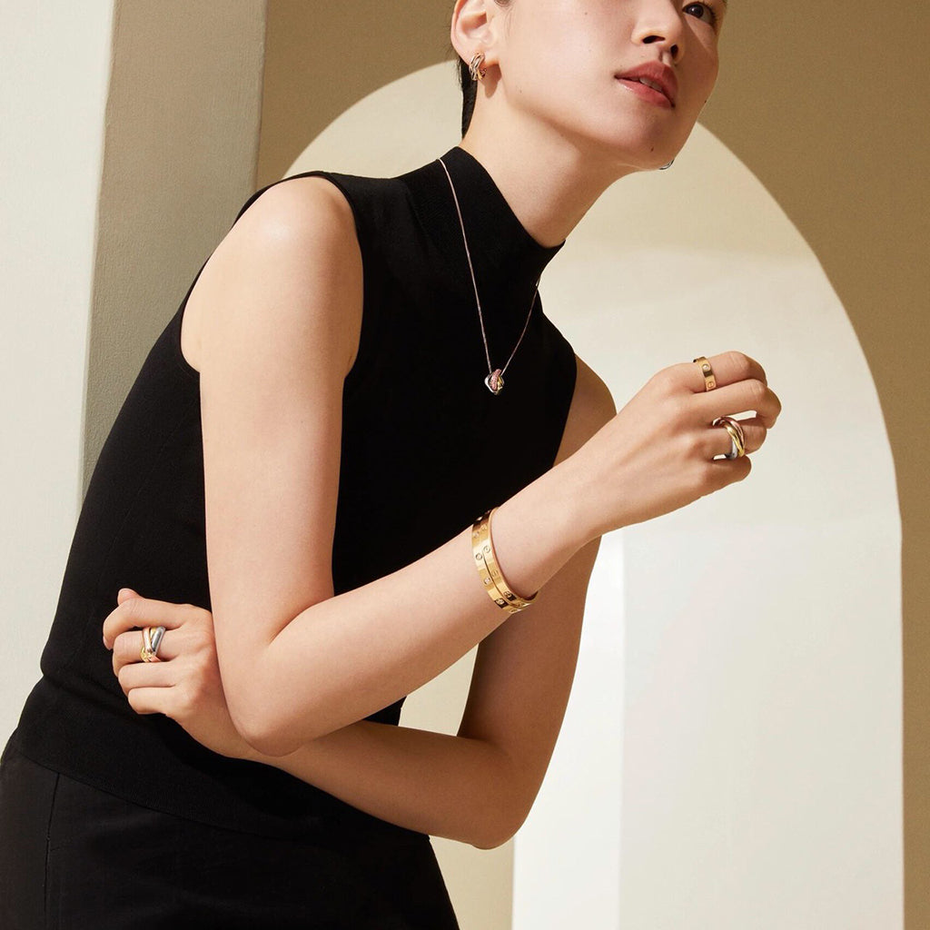 [OAKJURI Jewelry] TRINITY CUSHION NECKLACE COLLECTION