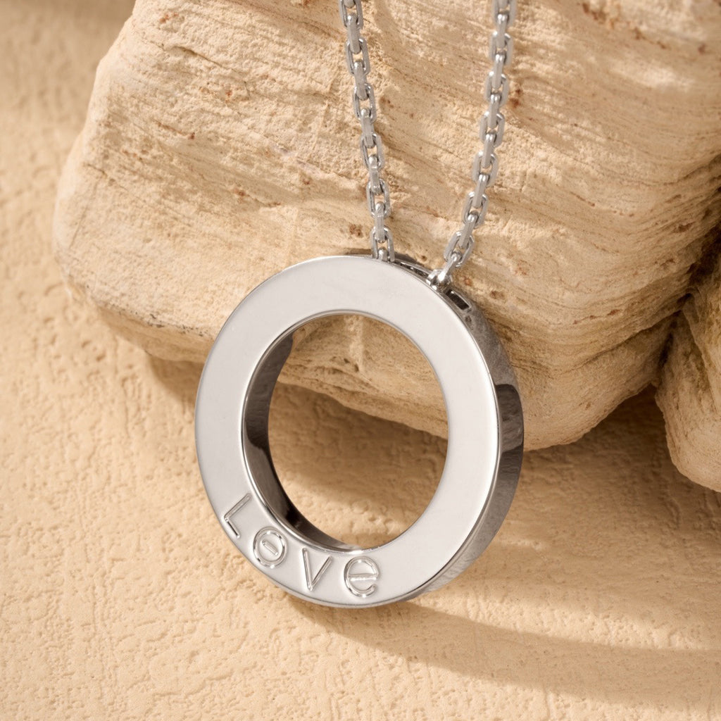 [OAKJURI Jewelry] LOVE NECKLACE 16MM  FULL DIAMOND