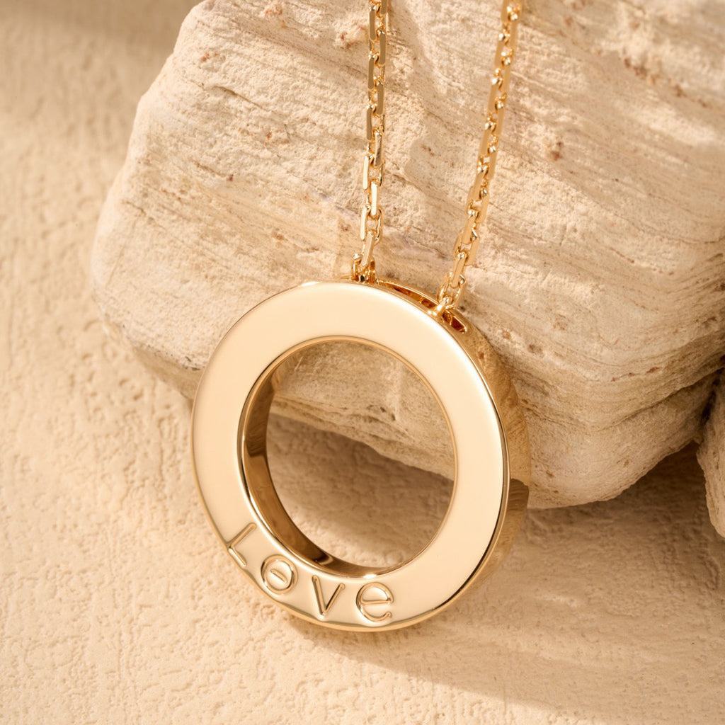 [OAKJURI Jewelry] LOVE NECKLACE 16MM  FULL DIAMOND