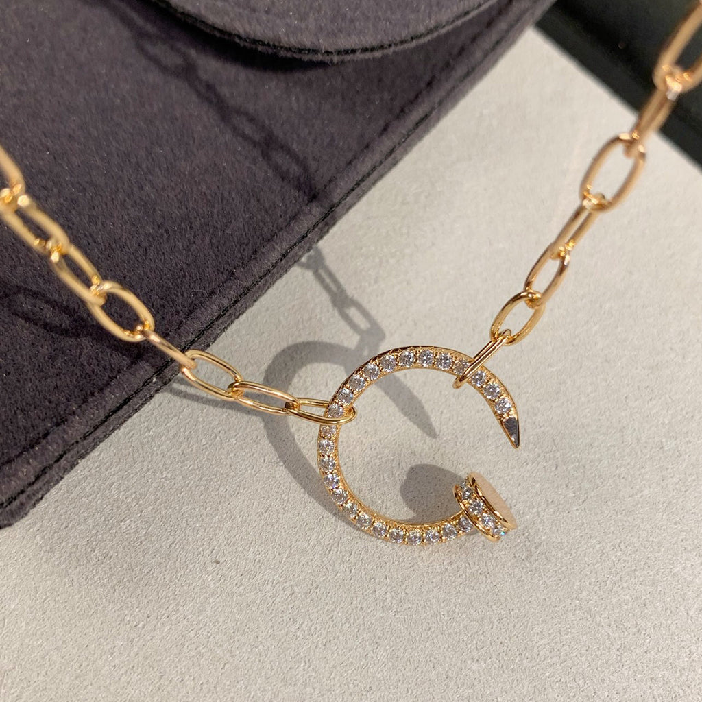 [OAKJURI Jewelry] JUSTE NECKLACE FULL DIAMONDS