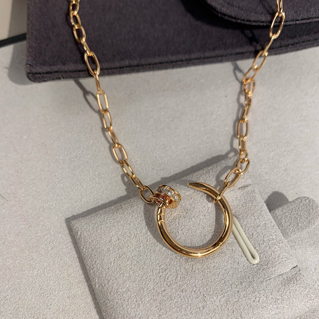 [OAKJURI Jewelry] JUSTE NECKLACE FULL DIAMONDS
