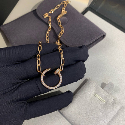 [OAKJURI Jewelry] JUSTE NECKLACE FULL DIAMONDS