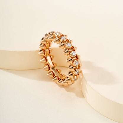 [OAKJURI Jewelry] CLASH 6.8MM DIAMOND MEDIUM RING