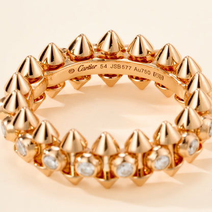[OAKJURI Jewelry] CLASH 6.8MM DIAMOND MEDIUM RING
