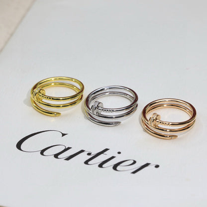 [OAKJURI Jewelry] JUSTE RING 4.8MM HALF DIAMOND
