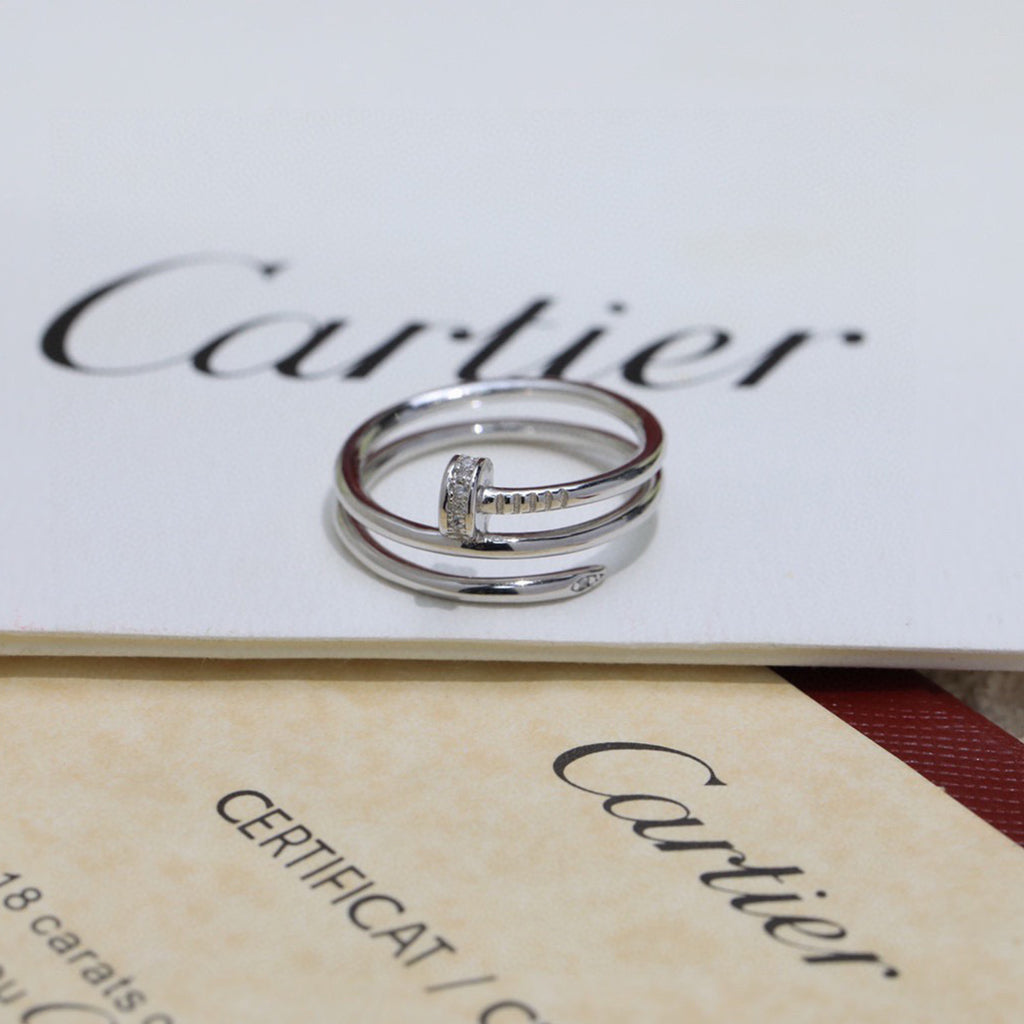 [OAKJURI Jewelry] JUSTE RING 4.8MM HALF DIAMOND