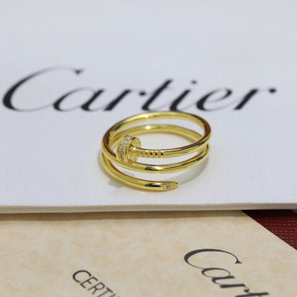 [OAKJURI Jewelry] JUSTE RING 4.8MM HALF DIAMOND