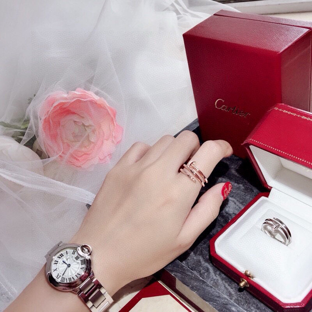 [OAKJURI Jewelry] JUSTE RING 4.8MM HALF DIAMOND