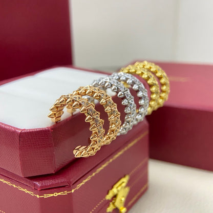 [OAKJURI Jewelry] CLASH 6.4MM FULL DIAMOND SMALL EARRINGS