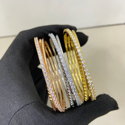 [OAKJURI Jewelry] ETINCELLE HALF-PAVED DIAMOND BRACELET