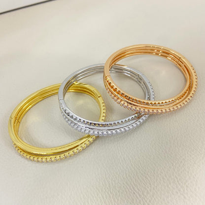 [OAKJURI Jewelry] ETINCELLE HALF-PAVED DIAMOND BRACELET
