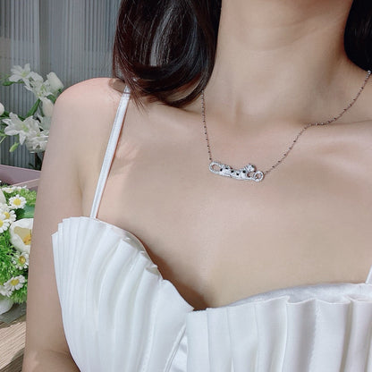 [OAKJURI Jewelry] PANTHERE PAVED DIAMOND NECKLACE