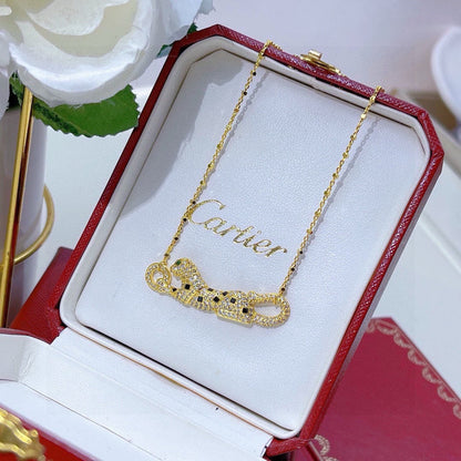 [OAKJURI Jewelry] PANTHERE PAVED DIAMOND NECKLACE