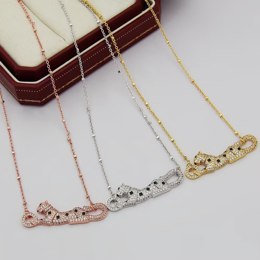 [OAKJURI Jewelry] PANTHERE PAVED DIAMOND NECKLACE