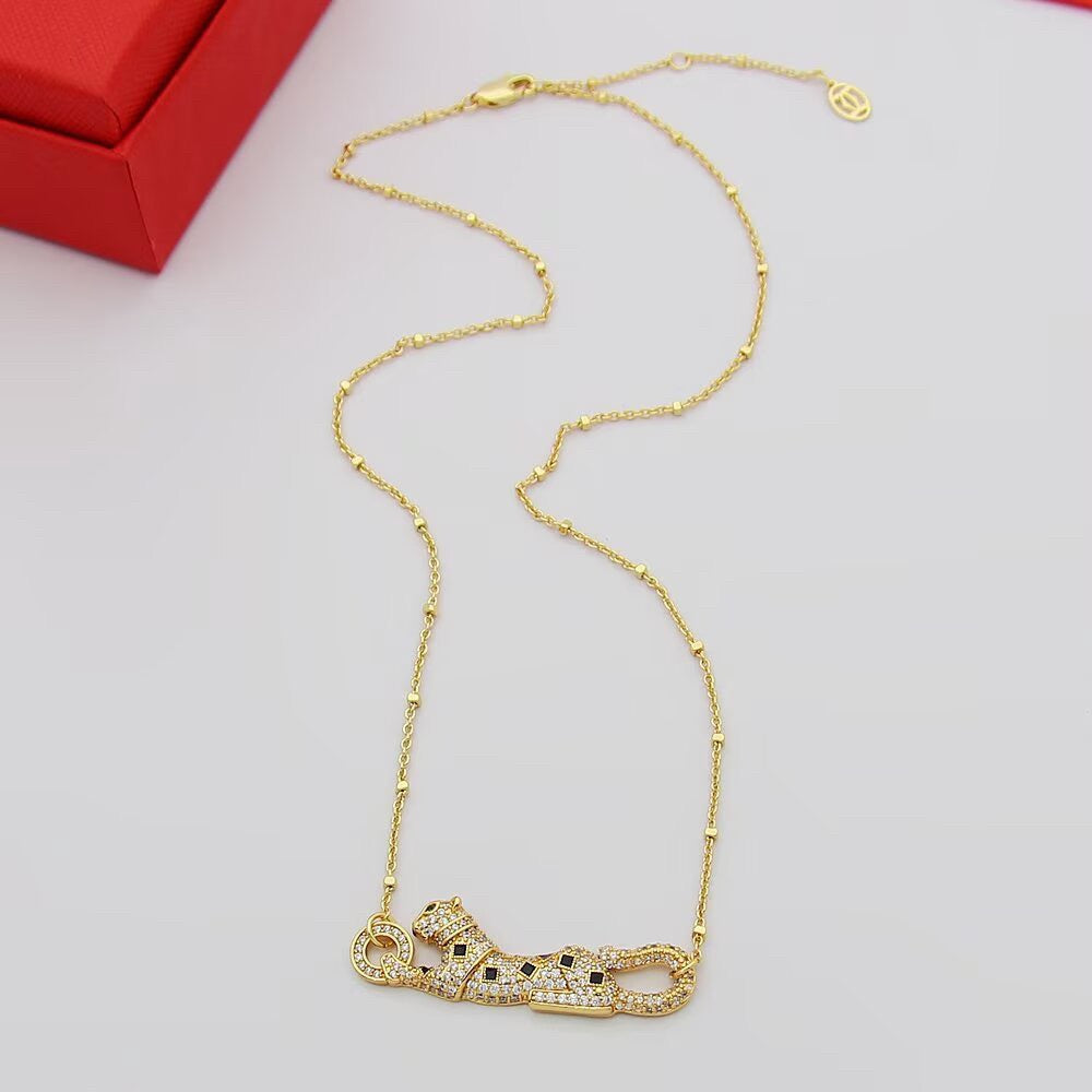 [OAKJURI Jewelry] PANTHERE PAVED DIAMOND NECKLACE