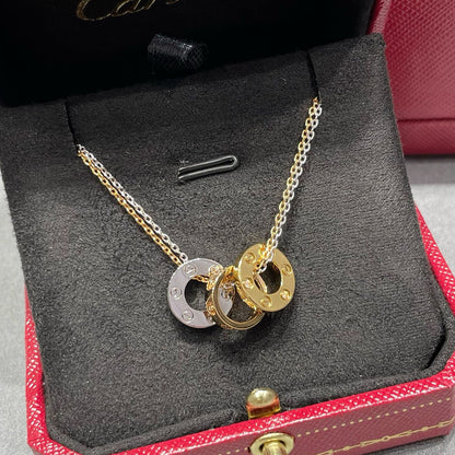 [OAKJURI Jewelry] LOVE 6 DIAMOND PENDANT NECKLACE
