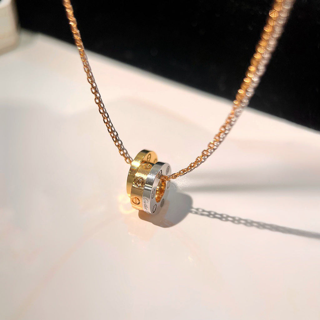[OAKJURI Jewelry] LOVE 6 DIAMOND PENDANT NECKLACE