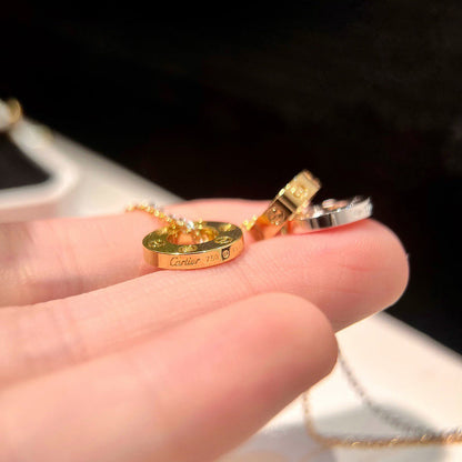[OAKJURI Jewelry] LOVE 6 DIAMOND PENDANT NECKLACE