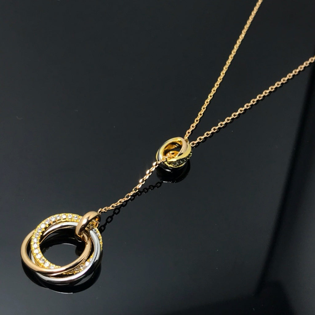 [OAKJURI Jewelry] TRINITY DIAMONDS NECKLACE