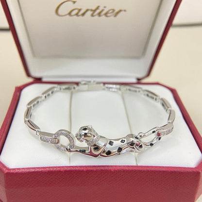 [OAKJURI Jewelry] PANTHERE HALF DIAMOND ON CHAIN BRACELET