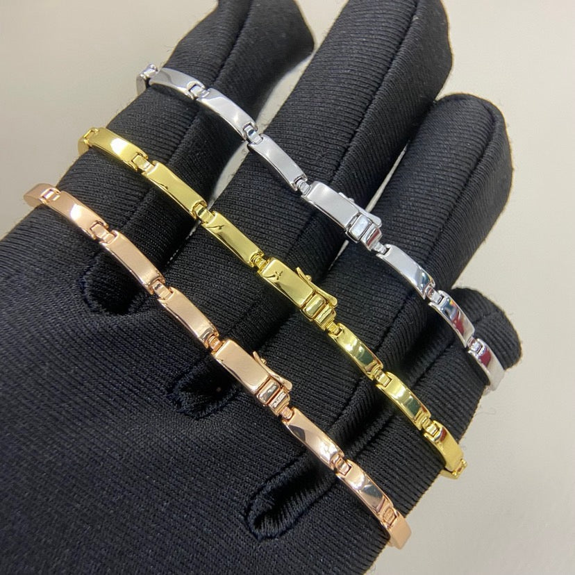 [OAKJURI Jewelry] PANTHERE HALF DIAMOND ON CHAIN BRACELET