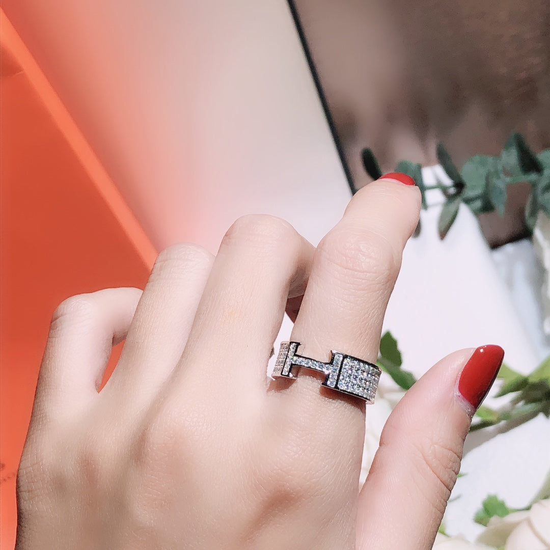 [OAKJURI Jewelry]H RING FULL DIAMOND