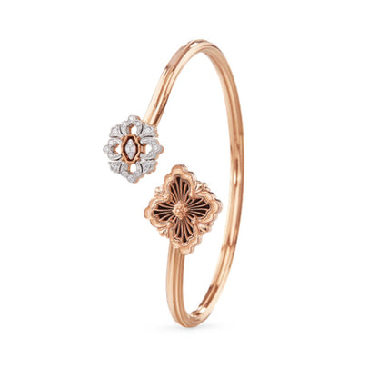 [OAKJURI Jewelry JEWELRY] OPERA TULLE  GOLD BRACELET WITH ENAMEL BACKGROUND